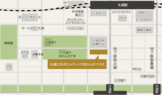 鶴雅ビュッフェ&ダイニング札幌周辺の地図